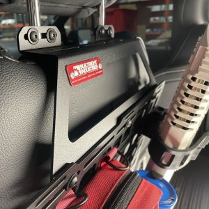 Ford F-350 Seat Back Tech Plate Kit - BuiltRight Industries - `17-`20 Ford F-350 Seat Back Tech Plate Kit - BuiltRight Industries - `17-`20